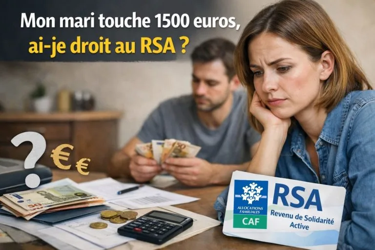 Mon mari touche 1500 euros ai-je droit au RSA ?