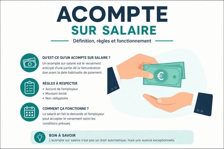 Acompte sur salaire : définition et fonctionnement