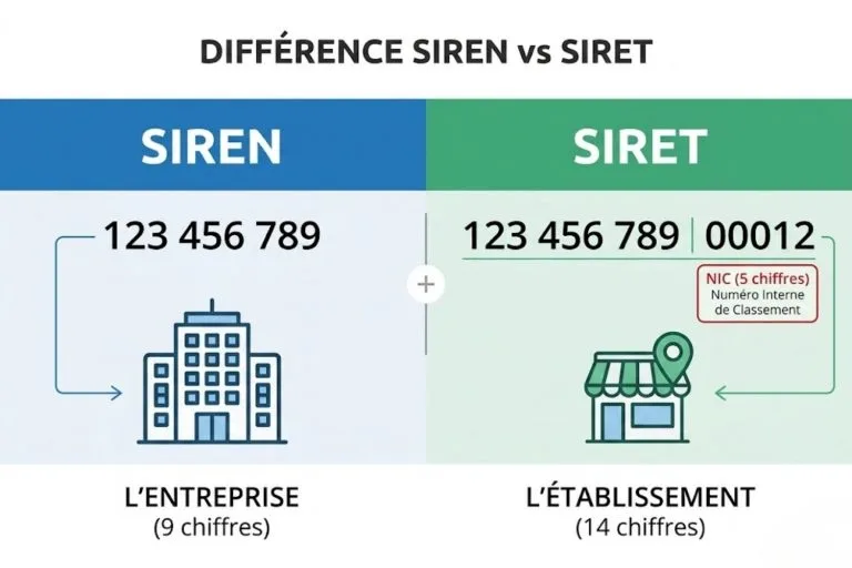 différence siren siret